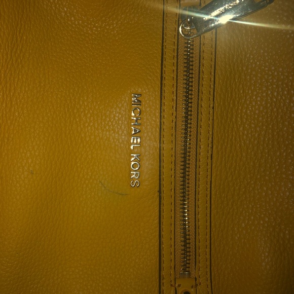 Authentic MK Yellow Hobo Bag and Matching Wallet - Picture 2 of 3
